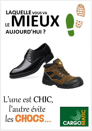 Campagne chaussures de sécurité