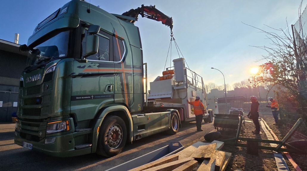 Livraison directe chantier d'un dessableur